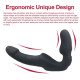 black remote control strapless dildo