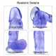 blue dildo jelly realistic suction cup