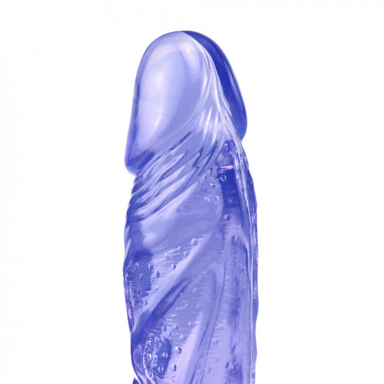 blue dildo jelly realistic suction cup