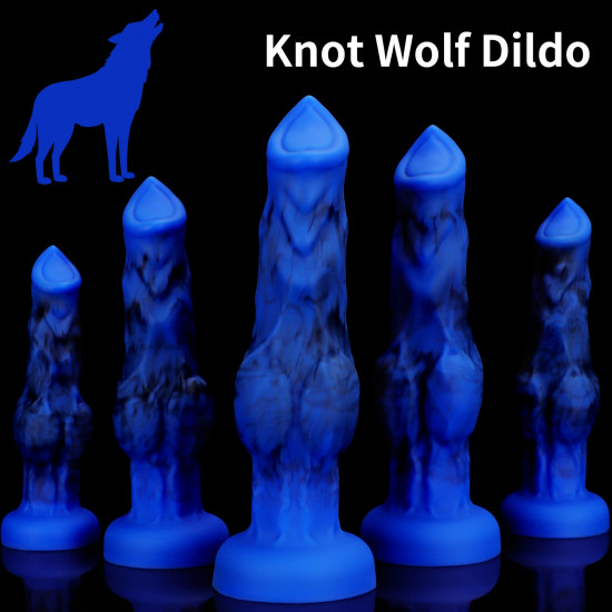 blue fantasy werewolf dildo