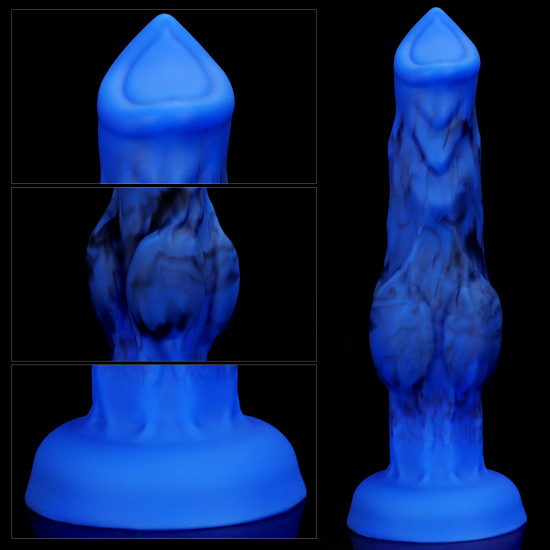 blue fantasy werewolf dildo