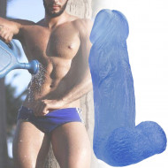 blue jelly dildos 3 inch thick