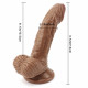 brown curved dildo