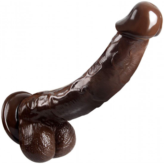 brown dildo g spot realistic lifelike