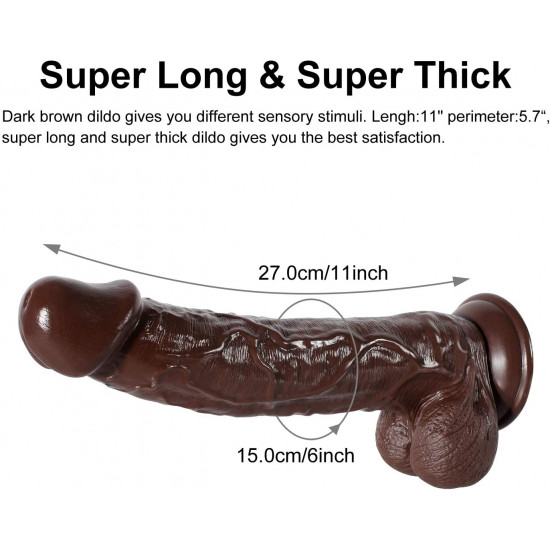 brown dildo g spot realistic lifelike