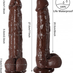 brown dildo g spot realistic lifelike