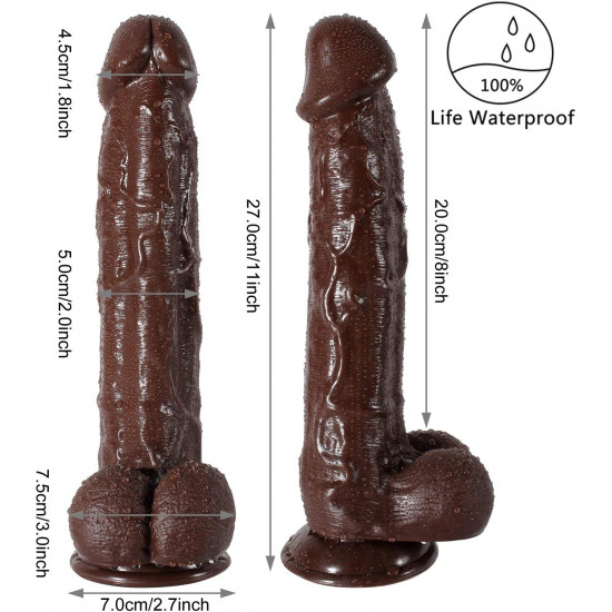 brown dildo g spot realistic lifelike