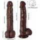 brown dildo g spot realistic lifelike