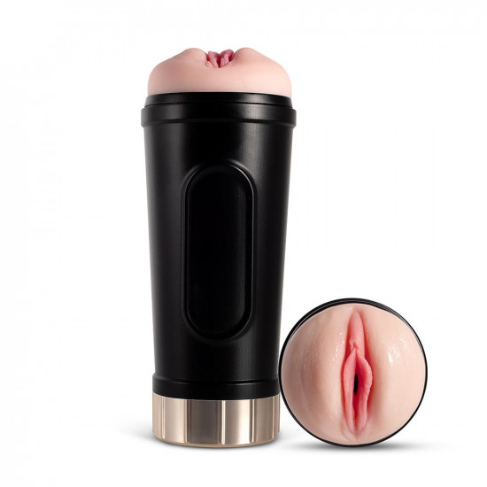 buck - realistic pussy vibrating masturbator cup