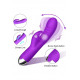 bunny dildo purple vibrator silicone sex toy