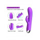 bunny dildo purple vibrator silicone sex toy