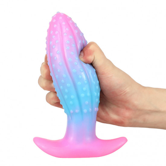 cactus glow in the dark silicone anal dildo