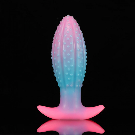 cactus glow in the dark silicone anal dildo