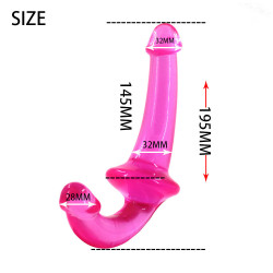 crystal 7 inch strapless dildo