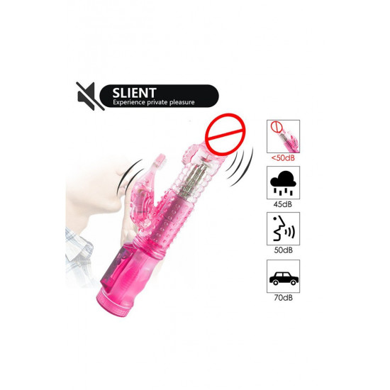 crystal rabbit vibe rotating dildo