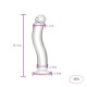 curved glass dildo 6 inch anal toy