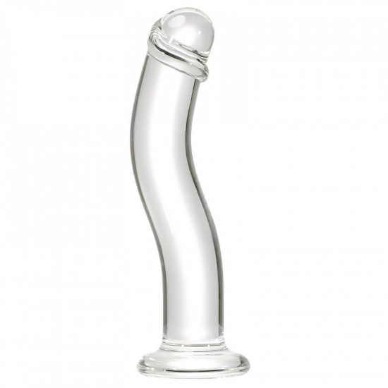 curved glass dildo 6 inch anal toy