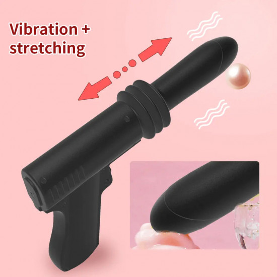 dildo gun thrusting vibrator drill sex toy