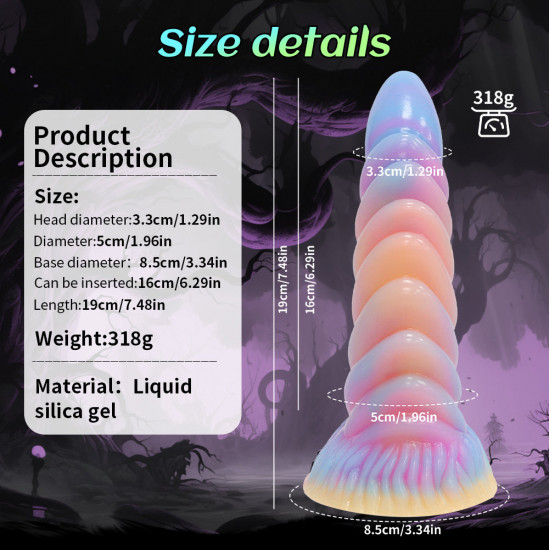 dildo roleplay monster spiral silicone