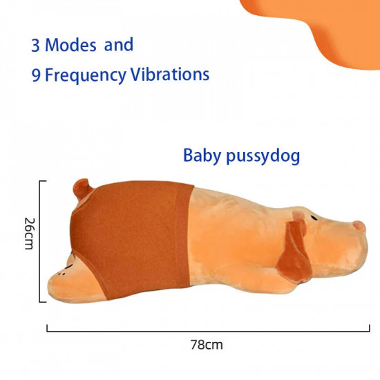 dog doll with hidden dildo sex machine