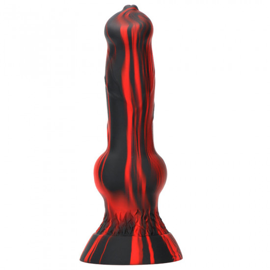 dog knot silicone dildo anal