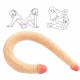 double head 22 inch flesh color dildo