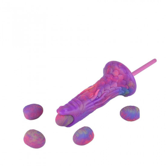 dragon shape luminous ovipositor dildo