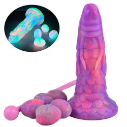 dragon shape luminous ovipositor dildo