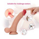 dual density silicone suction cup realistic dildo