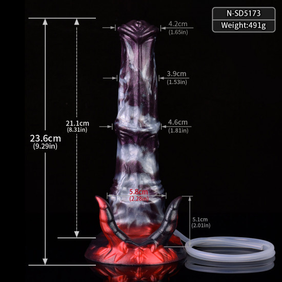 ejaculation dragon demon horn silicone fantasy dildo