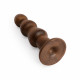 elza - beaded anal  plug in brown
