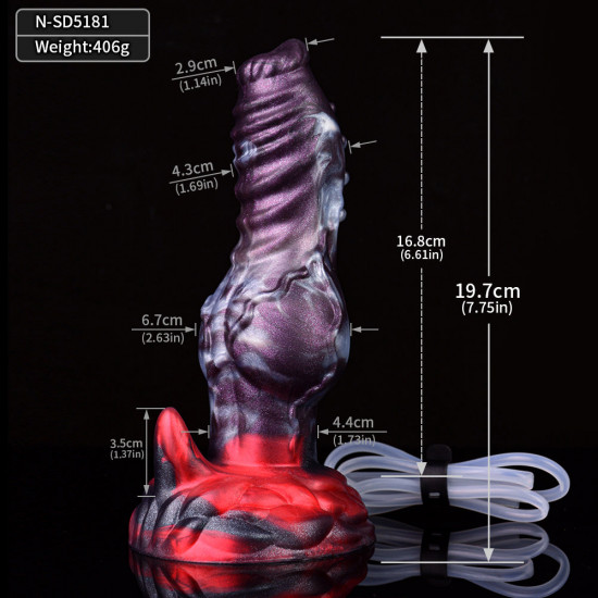 evil dragon ejaculation silicone fantasy dildo