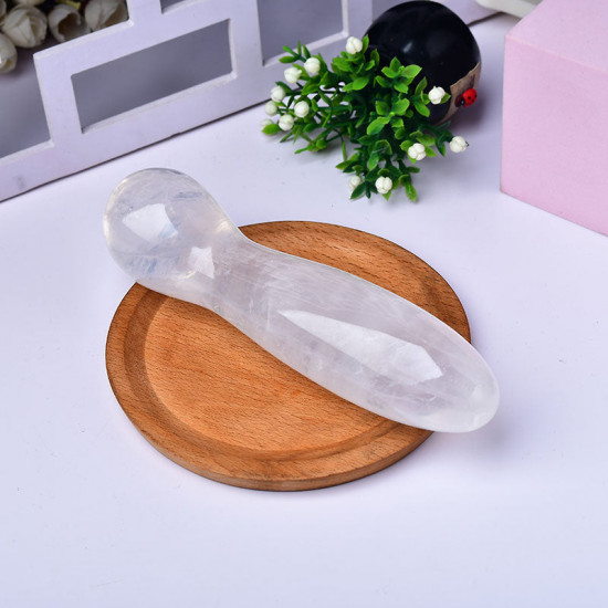 extra large white crystal pleasure dildo