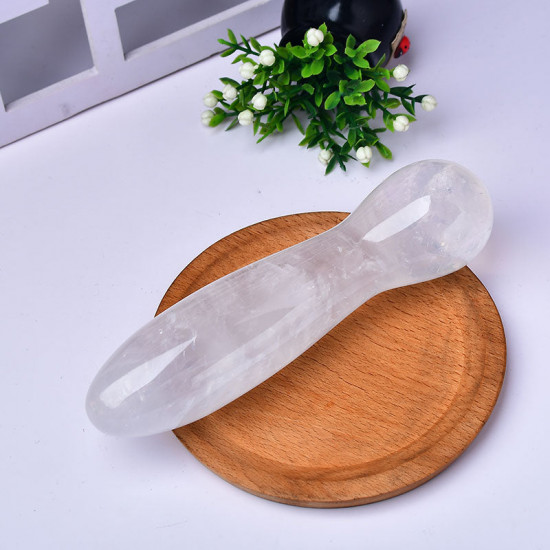 extra large white crystal pleasure dildo