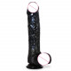 ezra - black dildo with suction cup 7 inch