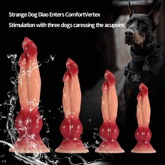 fantasy dog penis knot dildo