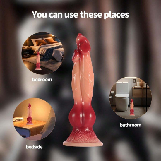 fantasy dog penis knot dildo