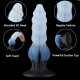 fantasy ice wolf rib silicone dildo