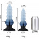 fantasy ice wolf rib silicone dildo