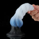 fantasy ice wolf rib silicone dildo