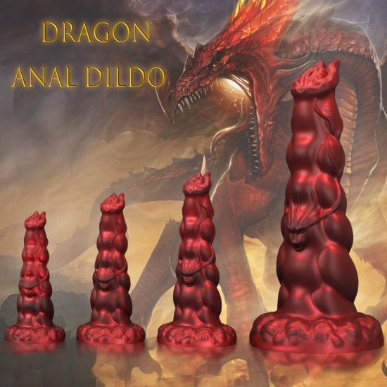 fire breathing dragon dildo butt plug