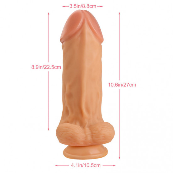 flesh 10.6 inch thick dildo