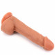 flesh 9 inch vibrating dildo