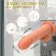 flesh 9 inch vibrating dildo