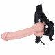 flesh 9inch silicone strap on dildo