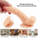 flesh-colored curved dildo