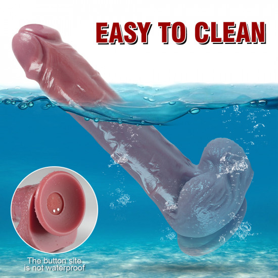 flesh silicone vibrator realistic dildo