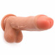 foreskin penis 9 inch realistic vibrator dildo