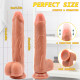 foreskin penis 9 inch realistic vibrator dildo