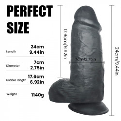 giant black dildo realistic thick